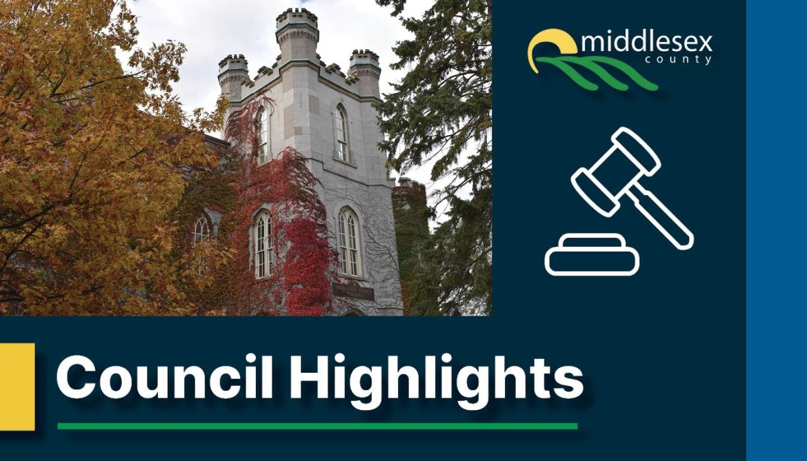 Middlesex County Council Meeting Highlights October 22, 2024